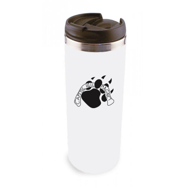 14 oz Stainless Steel Tumbler - Sublimated Logo Thumbnail
