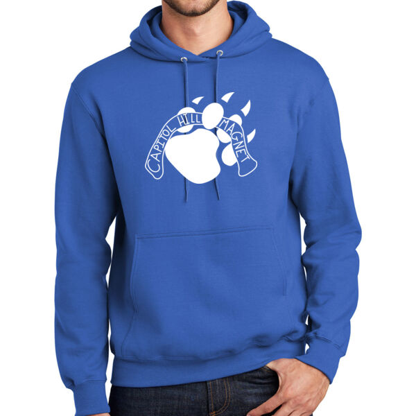 Port & Company® Essential Fleece Pullover Hooded Sweatshirt - Printed Logo Thumbnail