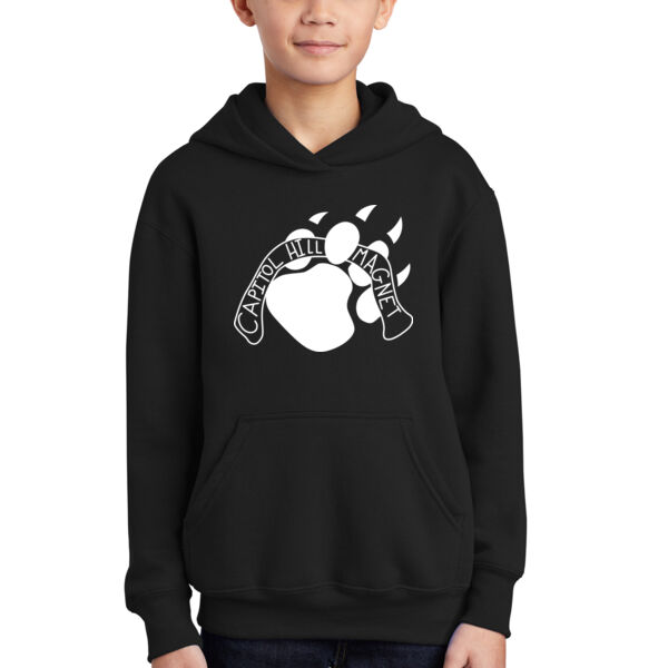 Port & Company® Youth Core Fleece Pullover Hooded Sweatshirt - Printed Logo Thumbnail