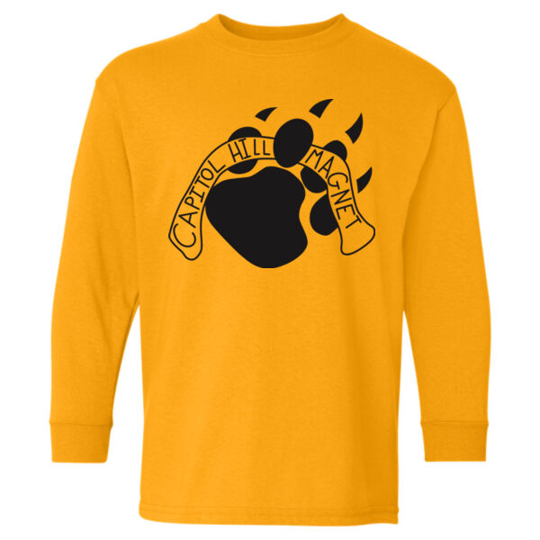 Gildan - Heavy Cotton™ Youth Long Sleeve T-Shirt - Printed Logo Thumbnail