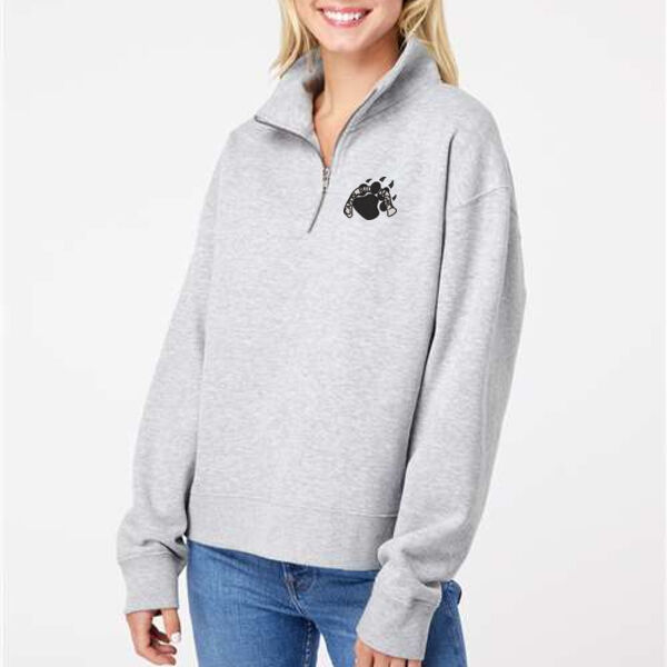 MV Sport - Women's Sueded Fleece Quarter-Zip Sweatshirt - Embroidered Logo Thumbnail