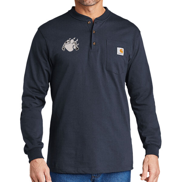 Carhartt® Long Sleeve Henley T-Shirt - Embroidered Logo Thumbnail
