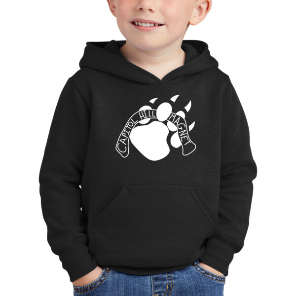 Port & Company® Toddler Core Fleece Pullover Hooded Sweatshirt - Printed Logo Thumbnail
