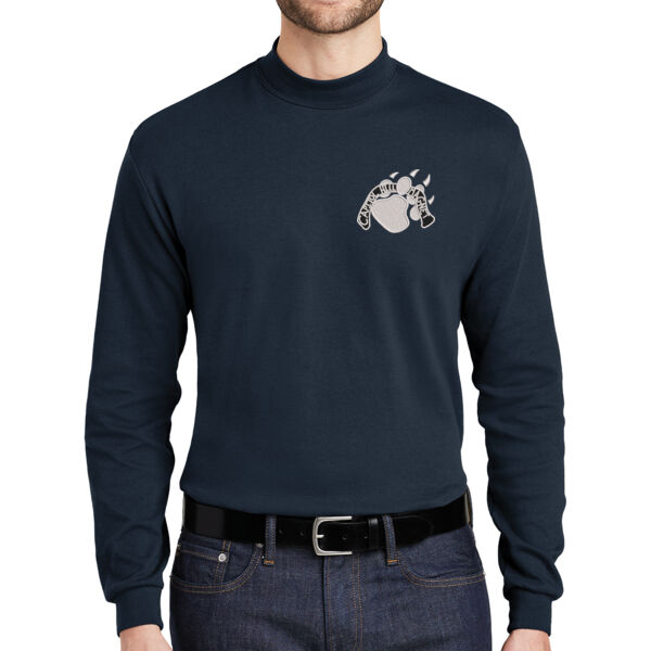 Port Authority® Interlock Knit Mock Turtleneck - Embroidered Logo Thumbnail