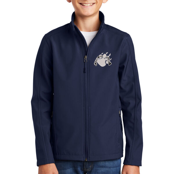 Port Authority® Youth Core Soft Shell Jacket - Embroidered Logo Thumbnail